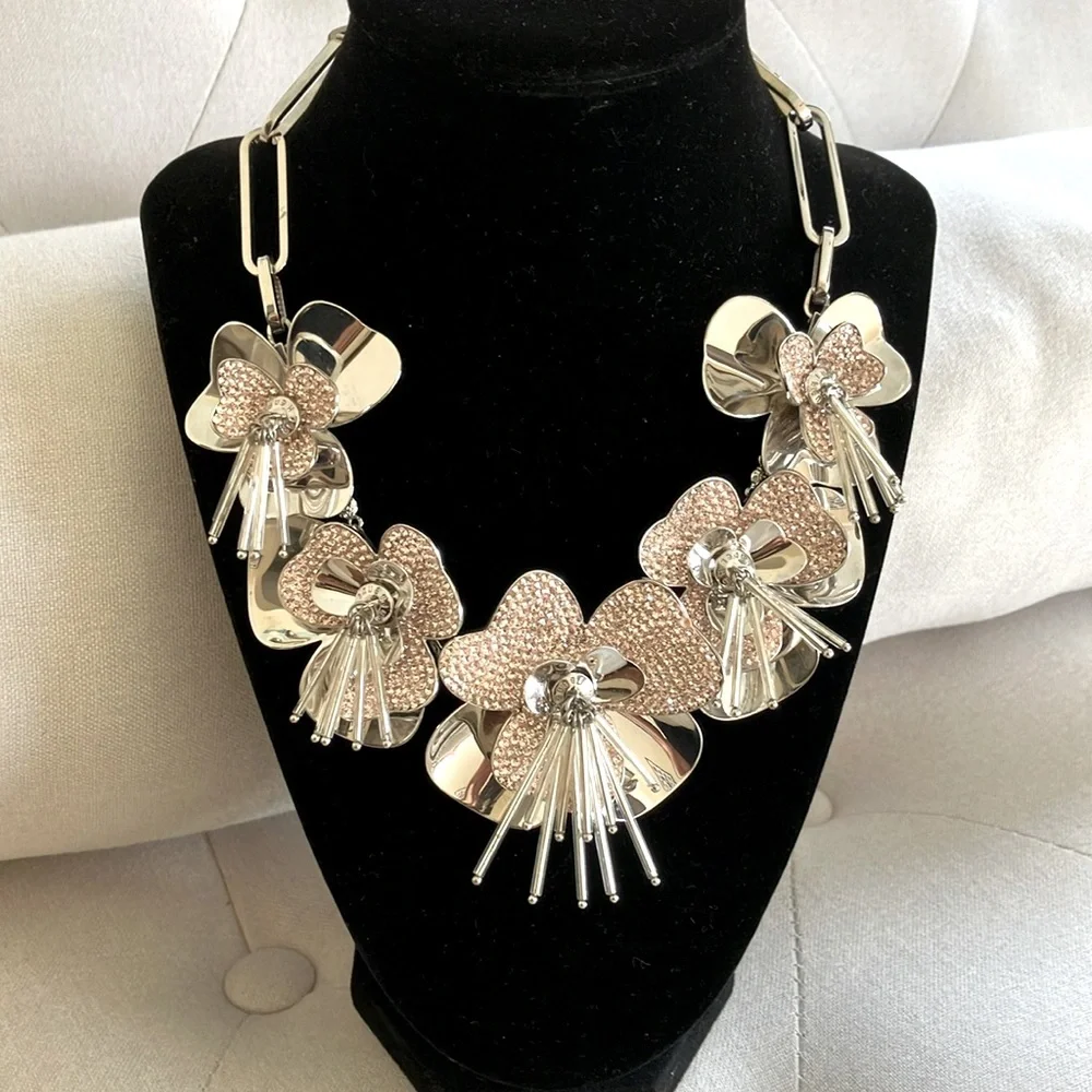 Henri Bendel Fantasy Petal Statement Necklace - Picture 2 of 5